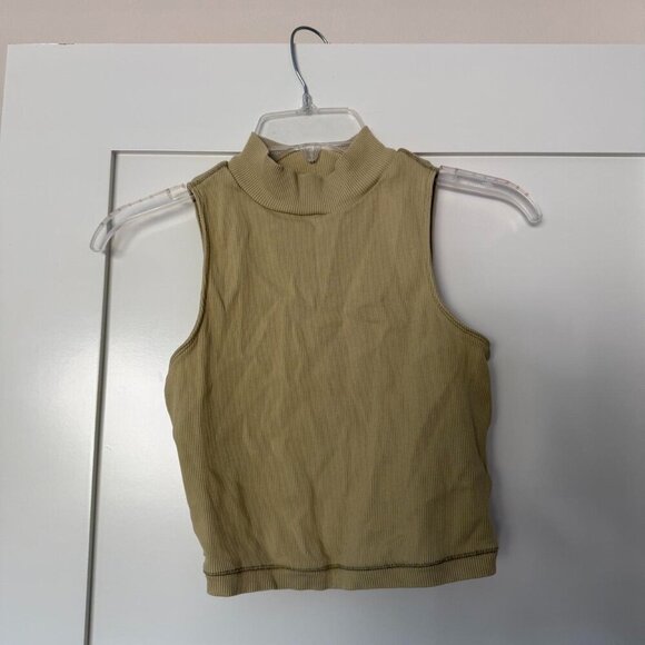 Everlane Green Ribbed Tank Top - Picture 1 of 3